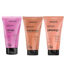 Kit com 3 Esfoliantes Corporais e Faciais Dia a Dia Labotrat 150g Cada Corpo e Rosto