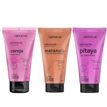 Kit com 3 Esfoliantes Corporais e Faciais Dia a Dia Labotrat 150g Cada Corpo e Rosto