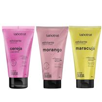 Kit com 3 Esfoliantes Corporais e Faciais Dia a Dia Labotrat 150g Cada Corpo e Rosto