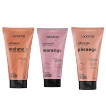 Kit com 3 Esfoliantes Corporais e Faciais Dia a Dia Labotrat 150g Cada Corpo e Rosto