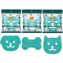 Kit com 3 Esponja Nao Risca PETS SCOTCH Brite