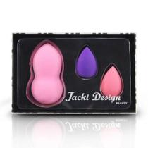 Kit Com 3 Esponjas Jacki Design Rosa Kit Com 3 Esponjas Jacki Design Rosa