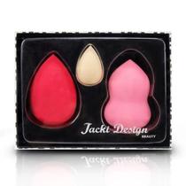 Kit Com 3 Esponjas Jacki Design Vermelho Kit Com 3 Esponjas Jacki Design Vermelho