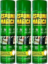 Kit com 3 espuma magica aerossol 400ml - proauto premium