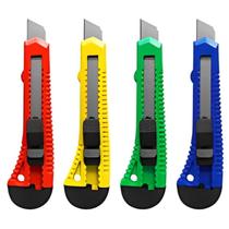 Kit com 3 estilete com cabo de plastico 15cm elite Kit com 3 estilete com cabo de plastico 15cm elite