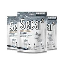Kit com 3 Evita Mofo Secar Original Closet Sem Perfume 250g