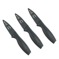 Kit com 3 Facas para Cozinha com Proteção Gourmet para Cortar Legumes e Vegetais - D0606 - DOLCE HOME