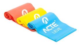 Kit com 3 Faixas Elásticas Látex Band T13 Acte Sports Kit com 3 Faixas Elásticas Látex Band T13 Acte Sports