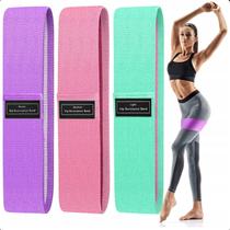 Kit com 3 Faixas Elásticas para Fortalecimento Muscular Kit com 3 Faixas Elásticas para Fortalecimento Muscular