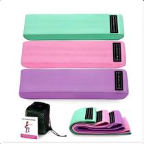 Kit com 3 Faixas Elásticas para Treino Fitness Intensivo Kit com 3 Faixas Elásticas para Treino Fitness Intensivo