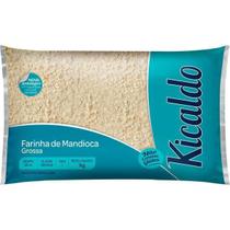 KIT COM 3 - Farinha de Mandioca Grossa Kicaldo 1kg - SEM GLÚTEM.