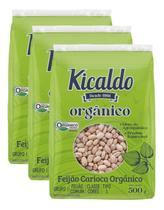 KIT Com 3 FEIJÃO ORGANICO Kicaldo Tipo 1 Classe Cores 500g KIT Com 3 FEIJÃO ORGANICO Kicaldo Tipo 1 Classe Cores 500g