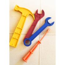 Kit com 3 Ferramentas infantil Brinquedos Divertidos Kit com 3 Ferramentas infantil Brinquedos Divertidos