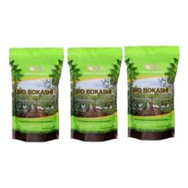 Kit Com 3 Fertilizantes Orgânico Bio Bokashi Farelado 1kg Kit Com 3 Fertilizantes Orgânico Bio Bokashi Farelado 1kg