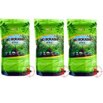 Kit Com 3 Fertilizantes Orgânico Bio Bokashi Farelado 1kg