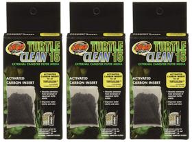(Kit com 3) Filtros de Carvão Ativado Zoo Med Turtle Clean 15