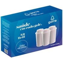 Kit com 3 Filtros p/ Jarra de Água Alcalina + Minerais Kit com 3 Filtros p/ Jarra de Água Alcalina + Minerais