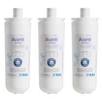 Kit com 3 Filtros Refil Avanti para Purificador de Água IBBL