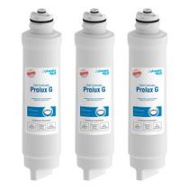 Kit com 3 Filtros Refil Prolux G para Purificador de Água Electrolux PA21G, PA26G e PA31G