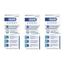Kit com 3 Fio Dental SuperFloss