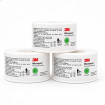 Kit Com 3 Fita Micropore Branca Carretel 25mm X 10m 3m Kit Com 3 Fita Micropore Branca Carretel 25mm X 10m 3m