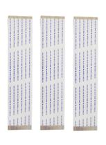 Kit com 3 flat cable 25 vias 12cm 1mm -um lado para soldar