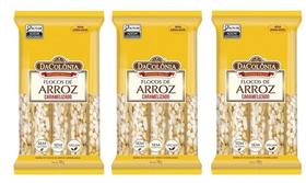 Kit com 3 Flocos de Arroz Natural Caramelado 100G Vegano