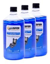 Kit com 3 Fluidos Para Test. e Limpeza De Injetores 1L - Lisfer