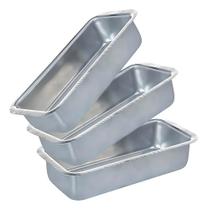 Kit com 3 Fomas quadrada de pão-número 2- 1,20L Kit com 3 Fomas quadrada de pão-número 2- 1,20L