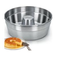 Kit Com 3 Forma Assadeira Polida Para Pudim Forma Cone Canudo Tamanhos 20, 22 e 30