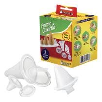 Kit com 3 Formas Modeladora Para Fazer Coxinha Salgadinho 3 Tamanhos Pequena Média e Grande Kit com 3 Formas Modeladora Para Fazer Coxinha Salgadinho 3 Tamanhos Pequena Média e Grande