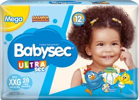 KIT COM 3 FRALDA BABYSEC GALINHA PINTADINHA MEGA XXG Revenda