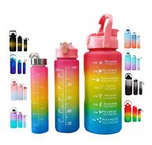Kit com 3 Garrafas Motivacionais Coloridas - Rignel