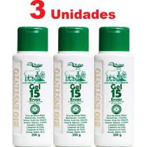 Kit com 3 Gel 15 Ervas Com Sebo de Carneiro Bio Instinto 200g Kit com 3 Gel 15 Ervas Com Sebo de Carneiro Bio Instinto 200g