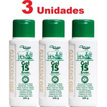 Kit com 3 Gel 15 Ervas Com Sebo de Carneiro Bio Instinto Kit com 3 Gel 15 Ervas Com Sebo de Carneiro Bio Instinto