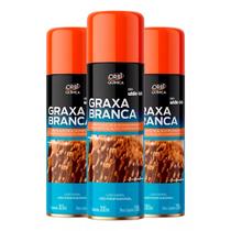 kit com 3 Graxas Brancas Alta Temperatura Orbi Química
