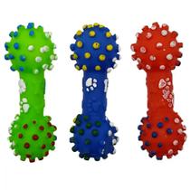 Kit com 3 Halteres Cravo 11,5 Cm Brinquedo Caes Pet Sap Pet