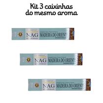 KIT Com 3 Incensos Indiano Massala Golden Nag Varetas KIT Com 3 Incensos Indiano Massala Golden Nag Varetas