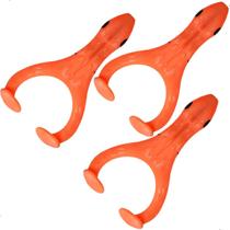 Kit Com 3 Iscas Artificiais Soft Gator Frog Alligator