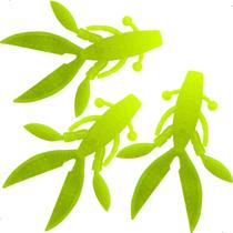 Kit Com 3 Iscas Artificiais Soft Predadora Alligator Pesca Traíra Black Bass Dourado Tucunaré