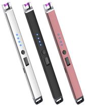Kit com 3 Isqueiros Elétricos Laffizz Recarregáveis USB de Plasma Kit com 3 Isqueiros Elétricos Laffizz Recarregáveis USB de Plasma