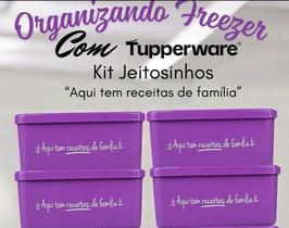 Kit Com 3 Jeitosinhos 400 ML Pote Para Freezer Tupperware Original Kit Com 3 Jeitosinhos 400 ML Pote Para Freezer Tupperware Original