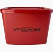 kit Com 3 Jeitoso Feijão 800 ML Pote Para Freezer E Geladeira Tupperware