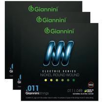 Kit Com 3 Jogos Cordas Para Guitarra 011 Giannini Oferta Kit Com 3 Jogos Cordas Para Guitarra 011 Giannini Oferta