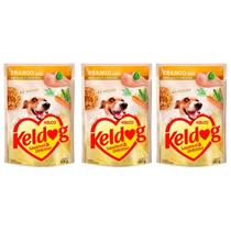 Kit com 3 Keldog Sachê Frango, Ervilha E Cenoura 100g