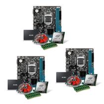 Kit Com 3 Kits Plh61 + Proc I5 3470 + Mem 8 Gb Ddr3 + Cooler + Ssd 240