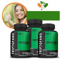 Kit Com 3 L-Triptofano 500Mg 60 Cápsulas Kit Com 3 L-Triptofano 500Mg 60 Cápsulas