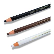 Kit Com 3 Lápis Dermatográfico P/Sobrancelha Preto, Marrom E Branco Kit Com 3 Lápis Dermatográfico P/Sobrancelha Preto, Marrom E Branco