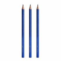 Kit com 3 Lápis Faber-Castell Grip 2001 HB Nº2 Azul Kit com 3 Lápis Faber-Castell Grip 2001 HB Nº2 Azul