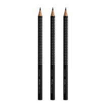 Kit com 3 Lápis Faber-Castell Grip 2001 HB Nº2 Preto Kit com 3 Lápis Faber-Castell Grip 2001 HB Nº2 Preto